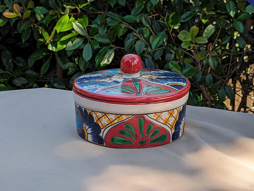 Tortilla Warmer, Talavera Pottery, Ceramic Tortilla Holder, Handmade Mexican Decor, Taco Warmer, Bread Warmer