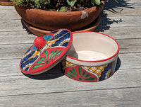 Tortilla Warmer, Talavera Pottery, Ceramic Tortilla Holder, Handmade Mexican Decor, Taco Warmer, Bread Warmer