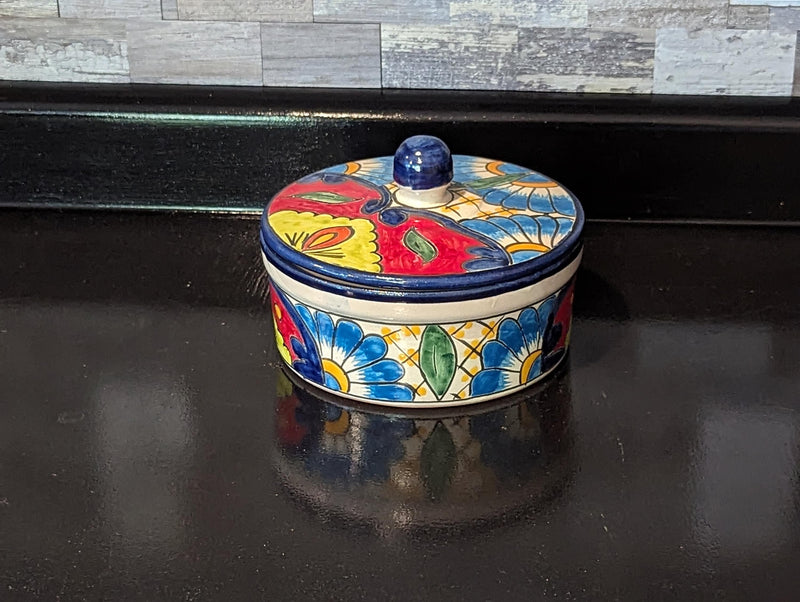 Tortilla Warmer, Talavera Pottery, Ceramic Tortilla Holder, Handmade Mexican Decor, Taco Warmer, Bread Warmer