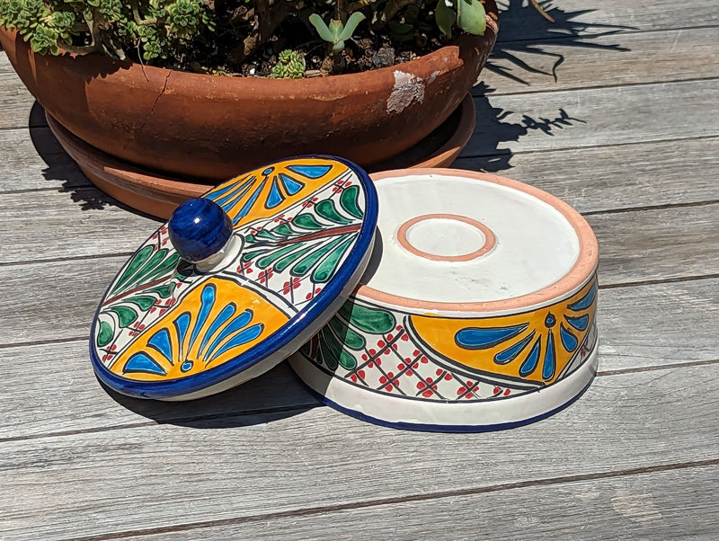 Tortilla Warmer, Talavera Pottery, Ceramic Tortilla Holder, Handmade Mexican Decor, Taco Warmer, Bread Warmer