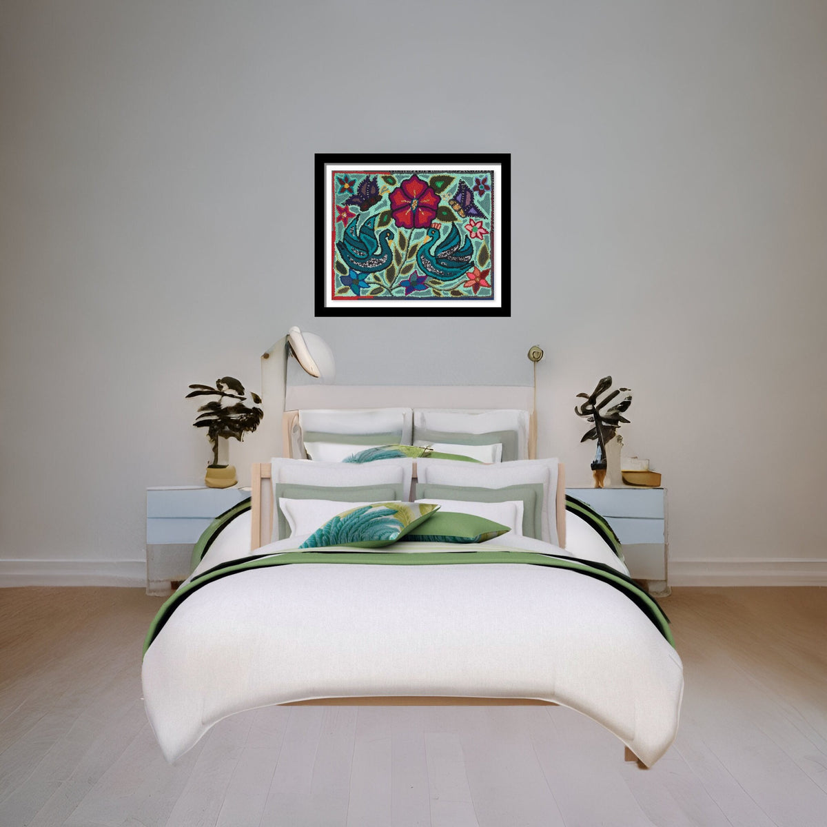 Mayan Tapestry Print, Frameable Wall Art Decor, Upcycled Textile Art for Living Room Wall Decor or Home Decor, by Maya Women in Guatemala