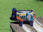 Ceramic Planter, Cute Pig Flower Pot, Pig Decor, Flower Pots Outdoor, Talavera Pottery, Handmade, Cute Pig Gift, Ceramic Pig Figurine