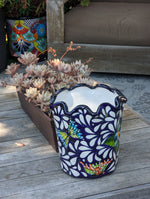 Talavera Flower Pot, Stunning Garden Decor & Yard Art, Ceramic Planter, Handmade Mexican Pottery, Eye-catching Porch Decor or Indoor Planter