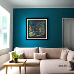 Giclee Prints, Santa Fe Contemporary Street Art by Randall Chavez, Frameable Fine Art Print to Enhance Your Home Decor with Unique Wall Art