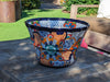 Talavera Pottery, Large Planter Pot 17" Wide, Ceramic Indoor Outdoor Flower Pot, Handmade In Mexico