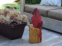 Northern Cardinal Garden Decor, Chainsaw Yard Art, Handmade Chainsaw Statue