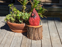 Northern Cardinal Garden Decor, Chainsaw Yard Art, Handmade Chainsaw Bird Statue