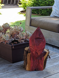 Northern Cardinal Garden Decor, Chainsaw Yard Art, Handmade Chainsaw Bird Statue