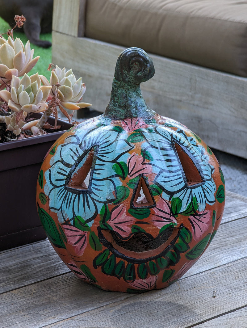 Halloween Decor, Pumpkin Decoration, Mexican Jack-o-lantern to Enrich Halloween Festivites with Unique Porch, Home Decor or Garden Decor