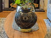 Decorative Centerpiece, Stunning Dried Flower Vase Black Pottery Home Decor, Handmade Mexican Pottery of San Bartolo, Oaxaca, Indoor Decor