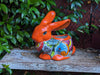 Talavera Rabbit Planter & Ceramic Plant Pot, Hand Painted Mexican Pottery good as Indoor Home Decor, Outdoor Yard Art or Garden Decor