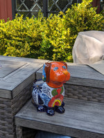 Cute Dog Flower Pot, Talavera Planter, Dog Decor, Flower Pots Outdoor, Dog Decorations, Handmade Mexican Talavera Pottery, Cute Dog Gifts