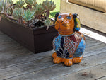 Cute Dog Flower Pot, Talavera Planter, Dog Decor, Flower Pots Outdoor, Dog Decorations, Handmade Mexican Talavera Pottery, Cute Dog Gifts