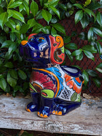 Cute Dog Flower Pot, Talavera Planter, Dog Decor, Flower Pots Outdoor, Dog Decorations, Handmade Mexican Talavera Pottery, Cute Dog Gifts