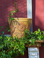 Clay Flower Pot, Mexican Pottery, Indoor Outdoor Home Decor, Small Planter for Yard, Garden or Porch Decor