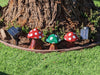 Toadstool Garden Decor & Yard Art, Original Wooden Chainsaw Sculpture, Unique Home Decor, Mushrooms Handmade in Texas