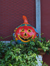 Halloween Pumpkin Decor, Jack-o-Lantern for Trick or Treat Party, Holiday Decor or Seasonal Yard Decor, Handmade Mexican Talavera Pottery