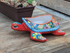 Talavera Turtle Planter, Handmade Mexican Pottery for Succulents, Flowers, Ceramic Flower Pot, Painted Flower Pot, Mexican Garden Decor