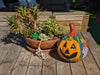 Halloween Pumpkin Decor, Jack-o-Lantern for Trick or Treat Party, Holiday Decor or Seasonal Yard Decor, Handmade Mexican Talavera Pottery