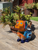 Cute Dog Flower Pot, Talavera Planter, Dog Decor, Flower Pots Outdoor, Dog Decorations, Handmade Mexican Talavera Pottery, Cute Dog Gifts