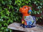 Cute Dog Flower Pot, Talavera Planter, Dog Decor, Flower Pots Outdoor, Dog Decorations, Handmade Mexican Talavera Pottery, Cute Dog Gifts