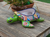 Talavera Turtle Planter, Handmade Mexican Pottery for Succulents or Flowers or Garden Decor, Ceramic Flower Pot for Outdoor or Home Decor