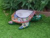 Talavera Turtle Planter, Handmade Mexican Pottery for Succulents or Flowers or Garden Decor, Ceramic Flower Pot for Outdoor or Home Decor