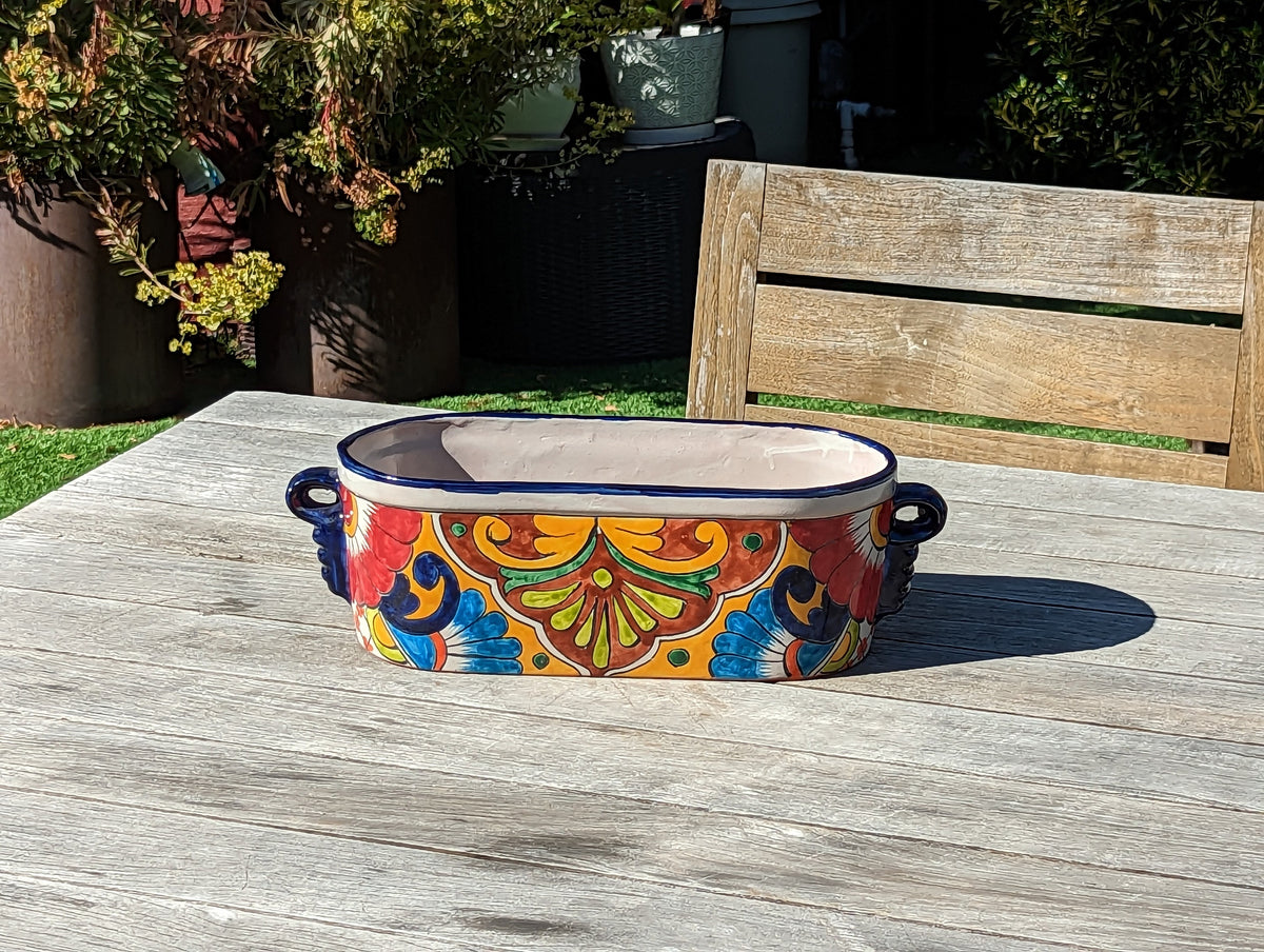 mexican succulent pots Succulent Planter, Mexican Pottery, Cute Succulent Planter Box, Indoor – LUV2BRD