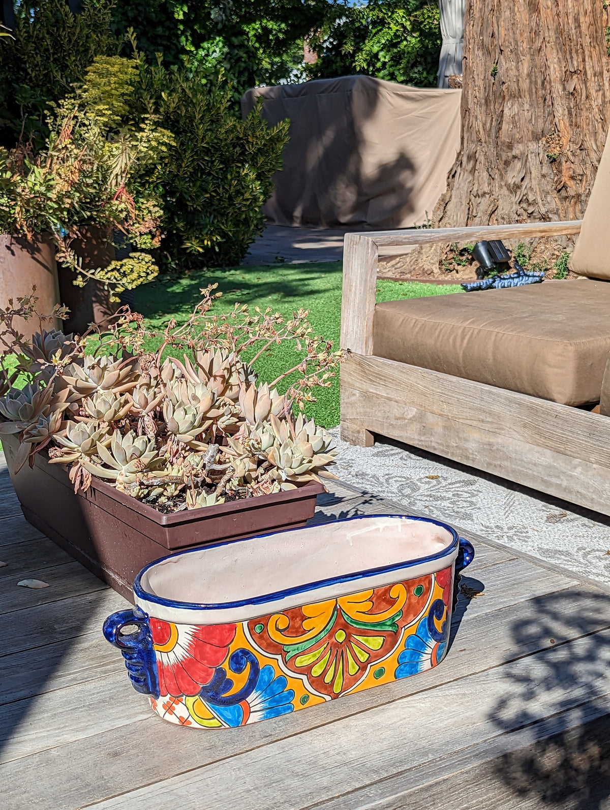 indoor window sill planter box Succulent Planter, Mexican Pottery, Cute Succulent Planter Box, Indoor – LUV2BRD