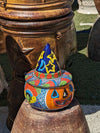 Pumpkin Halloween Talavera Pottery, Decorative Pumpkin, Handmade Mexican Talavera Art, Fall Garden Decor, Talavera Halloween Decor, Large