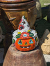 Pumpkin Halloween Talavera Pottery, Decorative Pumpkin, Handmade Mexican Talavera Art, Fall Garden Decor, Talavera Halloween Decor, Large