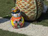 Frosty the Snowman Christmas Yard Art, Talavera Pottery, Porch Snowman, Snowman Porch Decor, Snowman Yard Art, Handmade In Mexico