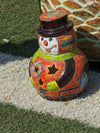 Frosty the Snowman Christmas Yard Art, Talavera Pottery, Porch Snowman, Snowman Porch Decor, Snowman Yard Art, Handmade In Mexico