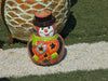 Frosty the Snowman Christmas Yard Art, Talavera Pottery, Porch Snowman, Snowman Porch Decor, Snowman Yard Art, Handmade In Mexico