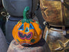 Halloween Pumpkin Decor Jack-o-Lantern for Trick or Treat Party, Holiday Decor or Seasonal Yard Decor, Handmade Mexican Talavera Pottery