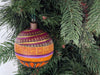 Christmas Ornaments: Unique Mexican Christmas Decor features festive patterns & bold colors, Hand Painted Wood Ornament for Christmas Tree