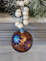 Christmas Ornaments: Unique Mexican Christmas Decor features festive patterns & bold colors, Hand Painted Wood Ornament for Christmas Tree