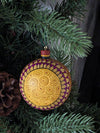 Christmas Ornaments: Unique Mexican Christmas Decor features festive patterns & bold colors, Hand Painted Wood Ornament for Christmas Tree