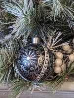 Christmas Ornaments: Unique Mexican Christmas Decor features festive patterns & bold colors, Hand Painted Wood Ornament for Christmas Tree