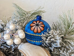 Christmas Ornaments: Unique Mexican Christmas Decor features festive patterns & bold colors, Hand Painted Wood Ornament for Christmas Tree