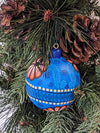 Christmas Ornaments: Unique Mexican Christmas Decor features festive patterns & bold colors, Hand Painted Wood Ornament for Christmas Tree