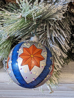 Christmas Ornaments: Unique Mexican Christmas Decor features festive patterns & bold colors, Hand Painted Wood Ornament for Christmas Tree