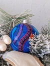 Christmas Tree Ornaments, Hand Painted Wood Ornament for Christmas Tree is Mexican Christmas Decor of festive holiday patterns & bold colors