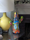 Saguaro Cactus Decor, Mexican Talavera Pottery, Cactus Room Decor - Bedroom, Bathroom, Cactus Decorations, Unique Gift