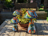 Pre-Order | Mushroom Garden Decor & Yard Art, Ships 9-25 | Ceramic Talavera Pottery, Unique Home Decor, 3 Toadstools Handmade in Mexico