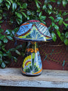 Pre-Order | Mushroom Garden Decor & Yard Art, Ships 9-25 | Ceramic Talavera Pottery, Unique Home Decor, 3 Toadstools Handmade in Mexico