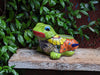 Colorful Frog Flower Pot, Ceramic Planter, Talavera Pottery, Indoor Outdoor Planter, Talavera Pot, Mexican Planter, Small Pot