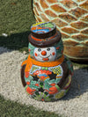 Frosty the Snowman Christmas Yard Art, Talavera Pottery, Porch Snowman, Snowman Porch Decor, Snowman Yard Art, Handmade In Mexico