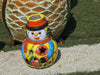 Frosty the Snowman Christmas Yard Art, Talavera Pottery, Porch Snowman, Snowman Porch Decor, Snowman Yard Art, Handmade In Mexico