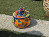 Pumpkin Halloween Decor, Indoor Halloween Party Decor or Outdoor Fall Decor, Handmade Mexican Talavera Pottery Home Decoration